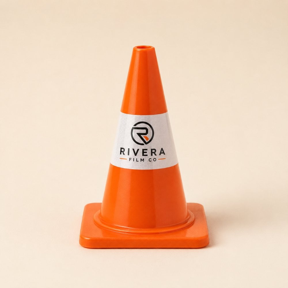 Mini event marker cones with logo