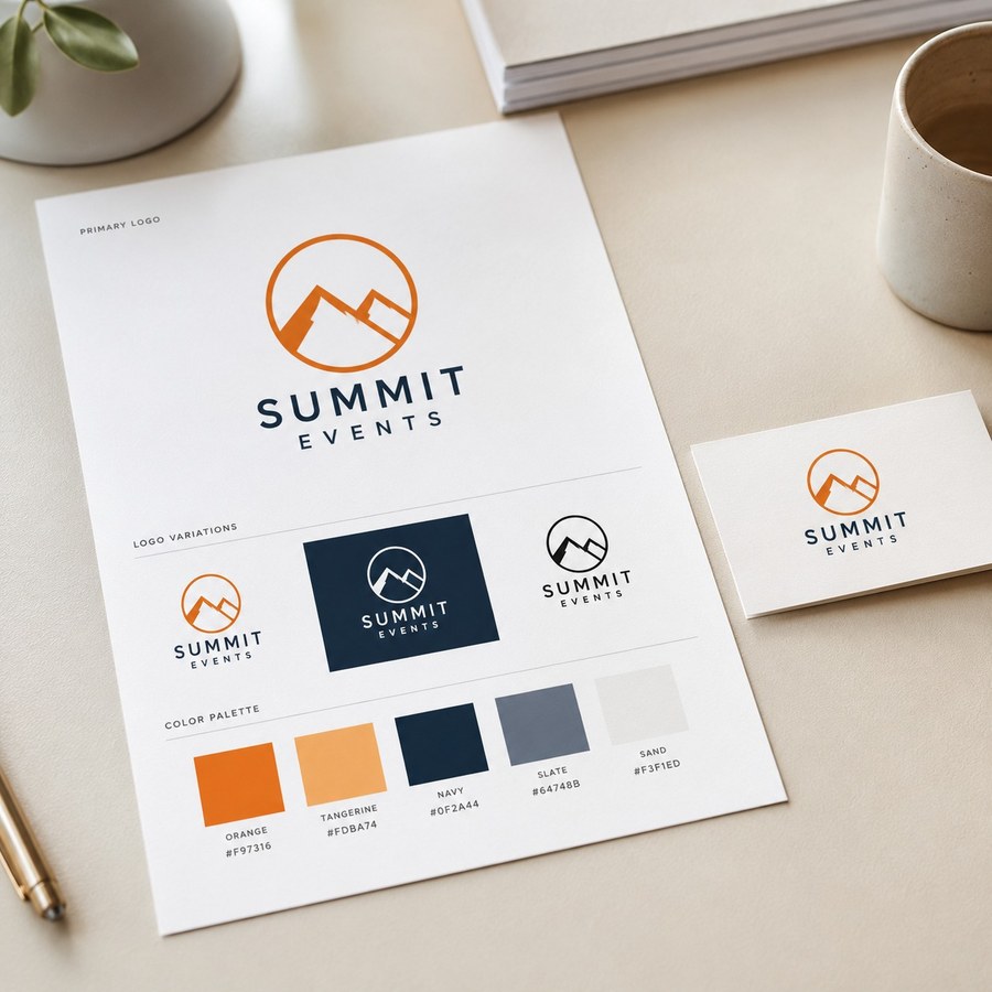 Set up your brand colors and logo for custom traffic cones