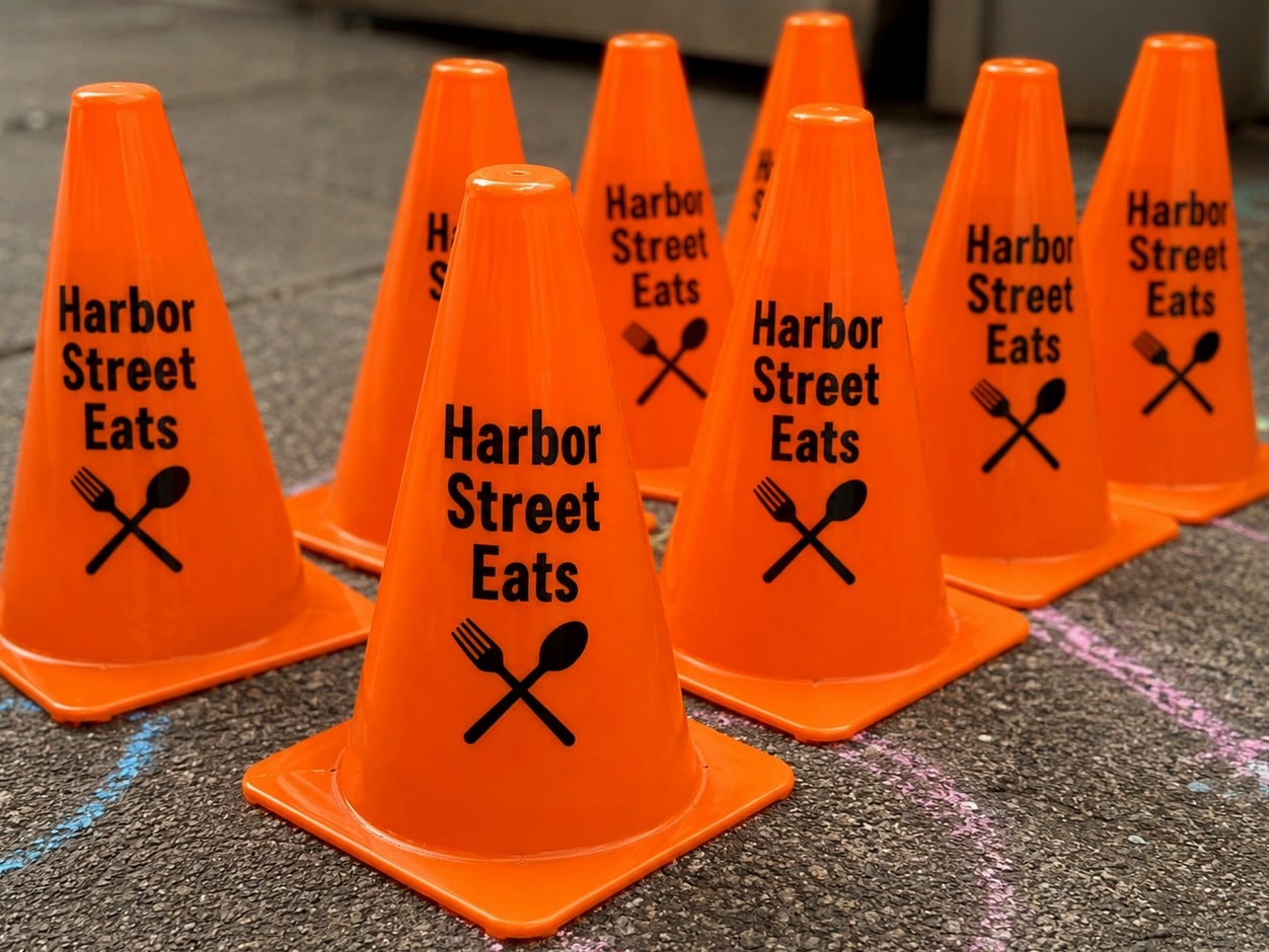 Custom traffic cones for small business