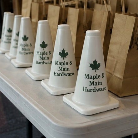 Customized traffic cones for promotions and giveaways